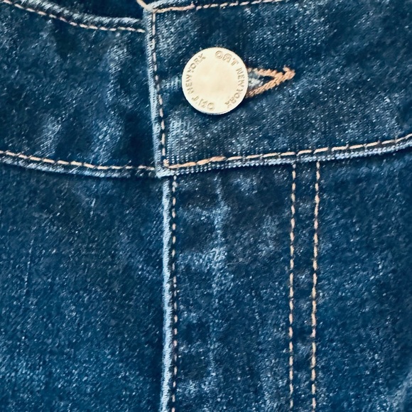 Oat New York High Waisted Denim Blue Jeans Bootcut Flare Wide Leg - Picture 12 of 12